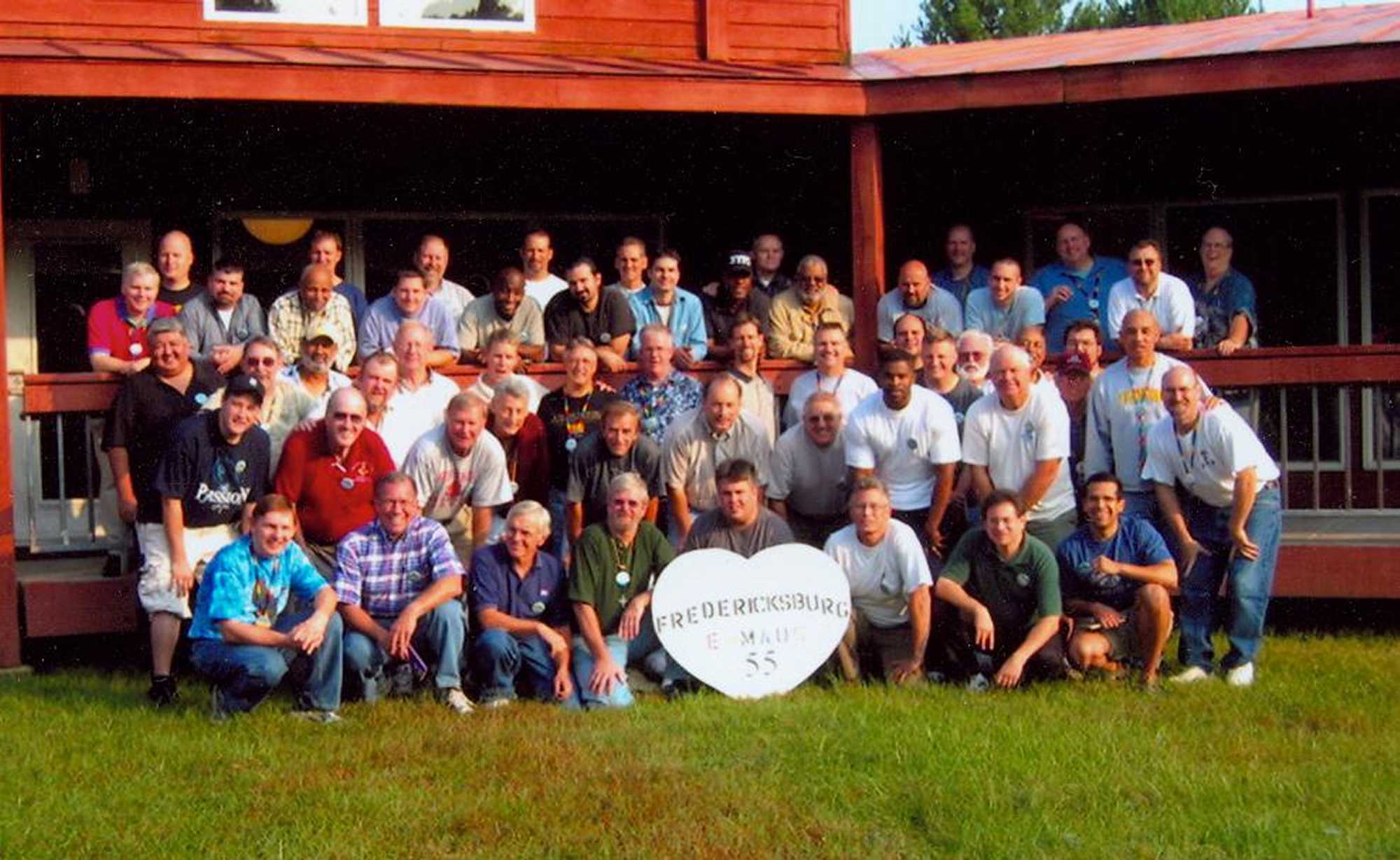 Pilgrims and Team of FE-55 at Camp Easter Seals on September 30-October 3, 2004