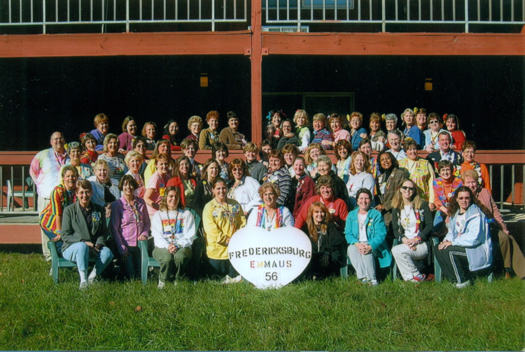 Pilgrims and Team of FE-56 at Camp Easter Seals on November 4-7, 2004